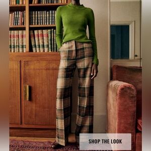 Sezane Matheo Plaid Pant 44 12